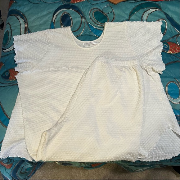 Simple Pleasures Night & Day - Short Sleeve Long Top & Palazzos Dot Collection - Picture 2 of 14